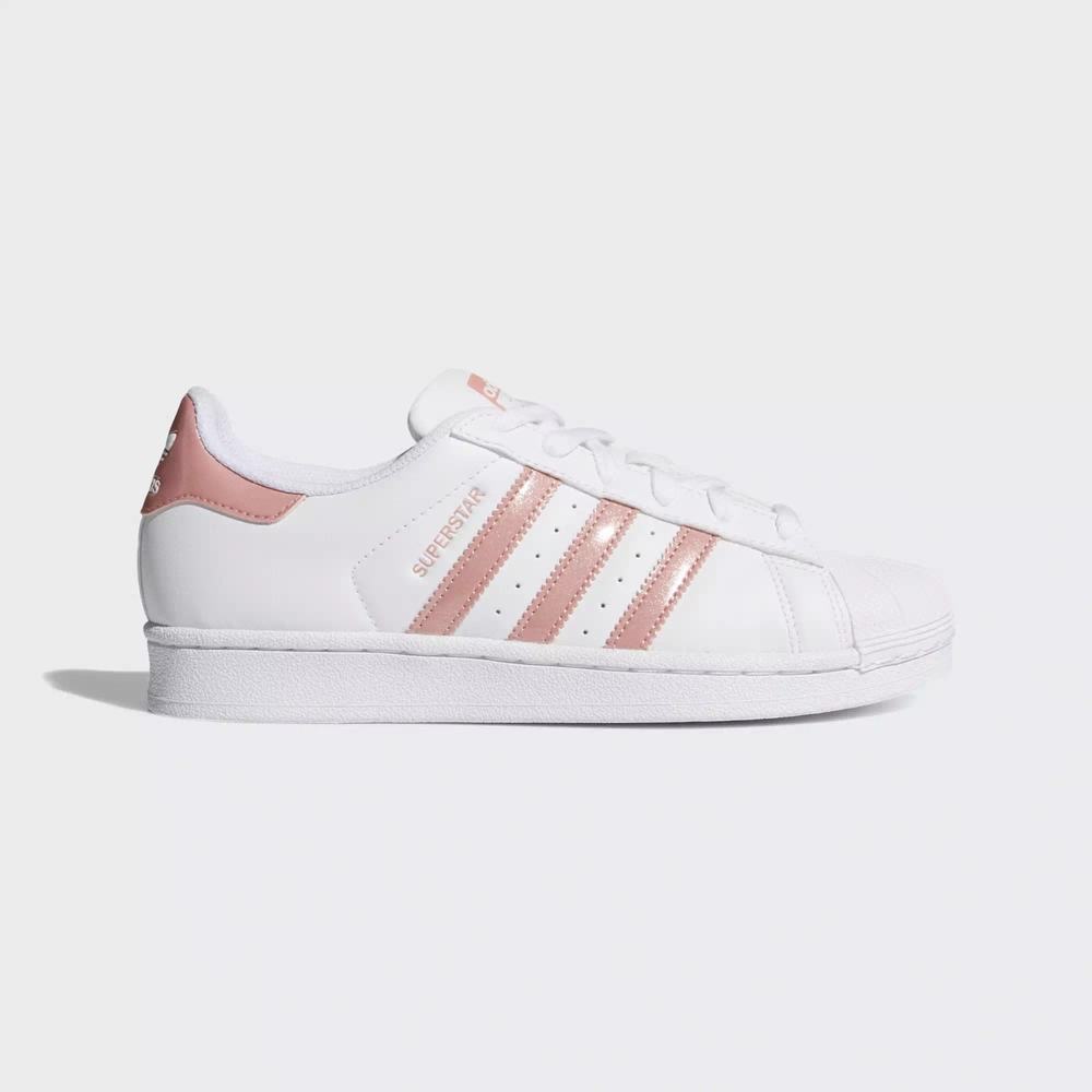 Adidas Superstar Tenis Blancos Para Niña (MX-63034)